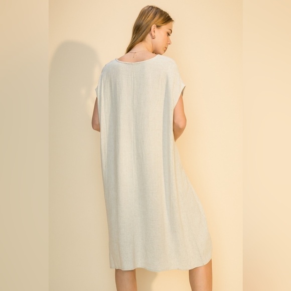 HYFVE Oversized Linen Blend Dress - Picture 2 of 6